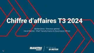 Manitou Group - CA T3 2024 - Replay Webconférence [FR]