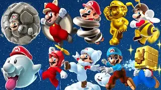 Special Collection of All Power-Ups in Super Mario Game Series (No Damage)