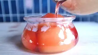 [Vegan] No coloring. A bright red apple compote made from three ingredients.