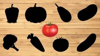 Vegetables Wrong Wooden Slot. Vegetable names for kids. Vegetable Shape Puzzle  Wrong Wooden Puzzle
