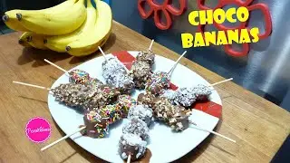 Chocobananas │arcoiris, coco y nuez