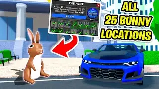 ALL 25 EASTER BUNNY LOCATIONS IN CAR DEALERSHIP TYCOON! (THE HUNT ROBLOX EVENT 2024)