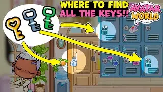 WHERE to find all the keys in avatar world!! avatar world secrets