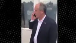 Muharrem İnce korumasının sahneden indirdiği vatandaşı telefonla arayarak özür diledi