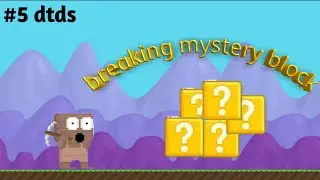 GROWTOPIA [DIRT TO DEATH SCARF] EPISODE 5- BREAKING MYSTERY BLOCK AND PREPARE TO PROJECT