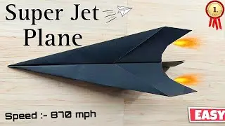 How To Make A Super Jet Plane [ EASY]
