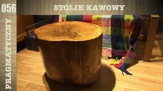 056 Pień dębu jako stolik kawowy