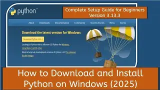 How to Install Python on Windows (2025) | Complete Setup Guide for Beginners