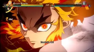 Tanjiro & Rengoku vs Akaza - Demon Slayer hinokami chronicles