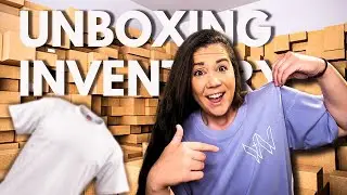 A Day in the Life of a Small Business Owner -  (Unboxing Inventory for Launch!)