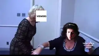 viewers throw their purses at mike
