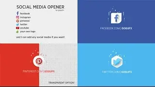 Social Media Opener | After Effects Template | Logo Stings