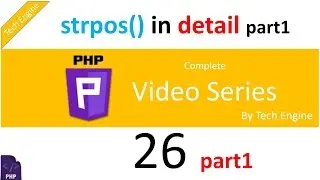 coding in php (Hindi) - 26 (part1). Strpos function usage example in detail.