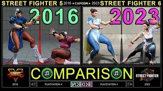 [SF6] Character Comparison of Street Fighter 6 (SF5 vs SF6) Side by Side | VCDECIDE