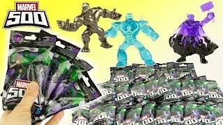 Marvel 500 Complete Series 6 Box 24 Blind Bags Surprise Figures Super Heroes Toy Review Hasbro