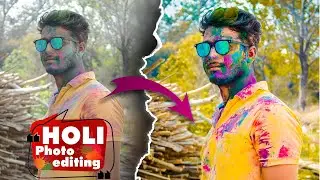 Holi photo editing in lightroom or photoshop | Brinda photography