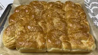 НЕЖНЫЙ ХЛЕБ ДЛЯ ЗАВТРАКА❤️БУЛОЧКИ КАК ПУХ