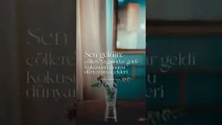 “Çünkü sen geldin, kumrular geldi.” 