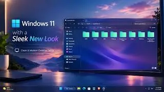 Windows 11 with a Sleek New Look | Clean & Modern Desktop Setup
