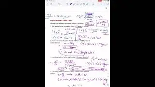 Mole Conversions  - Solutions