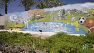 Tile Mural Design | Anthony Muñoz Community Center Mural | Videography