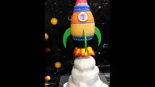 Rocket Themed Cake with lights and sounds