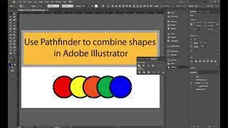Combine Elements using Pathfinder in Adobe Illustrator