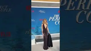 #NicoleKidman stuns in the perfect outfit for the #ThePerfectCouple premiere. 💜 #olympics