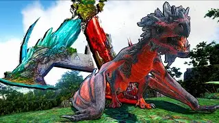 Taming Blood Crystal Wyvern - Crystal Isles - ARK: Survival Evolved