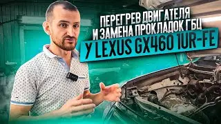 Перегрев двигателя и замена прокладок ГБЦ у Lexus GX460 1UR-FE