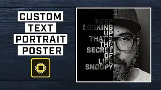 Create a Custom Text Portrait Poster with Adobe Spark Post
