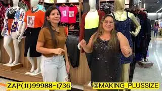 MODA PLUS SIZE LUXO EM PAETÊ ATÉ 60 NO BRÁS
