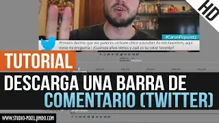 Barra de comentarios de Twitter para tus videos