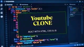 YouTube Clone | Built with HTML, CSS, and JavaScript