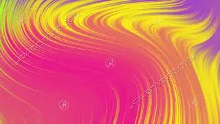Animation of yellow, pink, purple, crimson fluid flow with animated reflections. Wave and ripple.