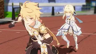 Why are you chasing me? (Aether & Lumine) 