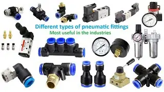Different types of pneumatic fittings #mechanicalengineeringskills #pneumatics #fitting