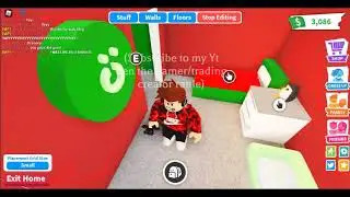 Decorating a house for Christmas in adopt me (roblox)