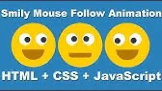 Animated Eyes Follow Mouse Cursor, Javascript Mousemove, CSS JavaScript Animation