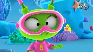 Swimming In The Ocean With Rob The Robot | Fun Cartoon Series