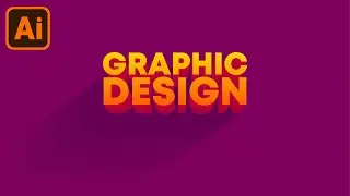 How to Create 3D Text Effect in Adobe Illustrator CC Tutorial