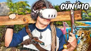 I ATE NEW ANIMALS ON A DESERT ISLAND - I BUILT A SHELTER! - iplusd VR