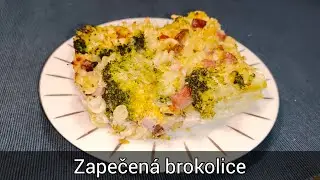 Zapečená brokolice s těstovinami, sýrem, klobásou 🥦🥦🧀🥩🥓 - recept