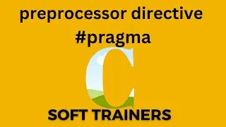 C12.4 | preprocessor directive pragma | C language | for Beginners | Dr. Khaja Masthan