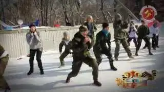 Русская пробежка Новосибирск 23 февраля  2014