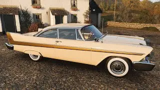 Forza Horizon 4 - 1958 Plymouth Fury - Car Show Speed Jump Crash Test . 1440p 60fps.