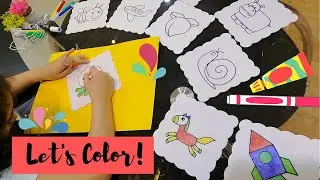 How to Color I Coloring mats activity I Coloring is fun I Creative with colors I  Kids coloring