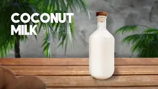 Coconut milk at home or how to make coffee tastier🌴🥛☕️ (Quick and Easy, #21)