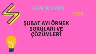 #LGS2020 #2006TAYFA LGS ŞUBAT AYI ÖRNEK SORULARI ÇÖZÜMLERİ SİZLERLE MUTLAKA ÇÖZÜN :)