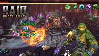 Raid: Shadow Legends- Floor 100 Scarab Hard Doom Tower(Michelangelo Solo King!)